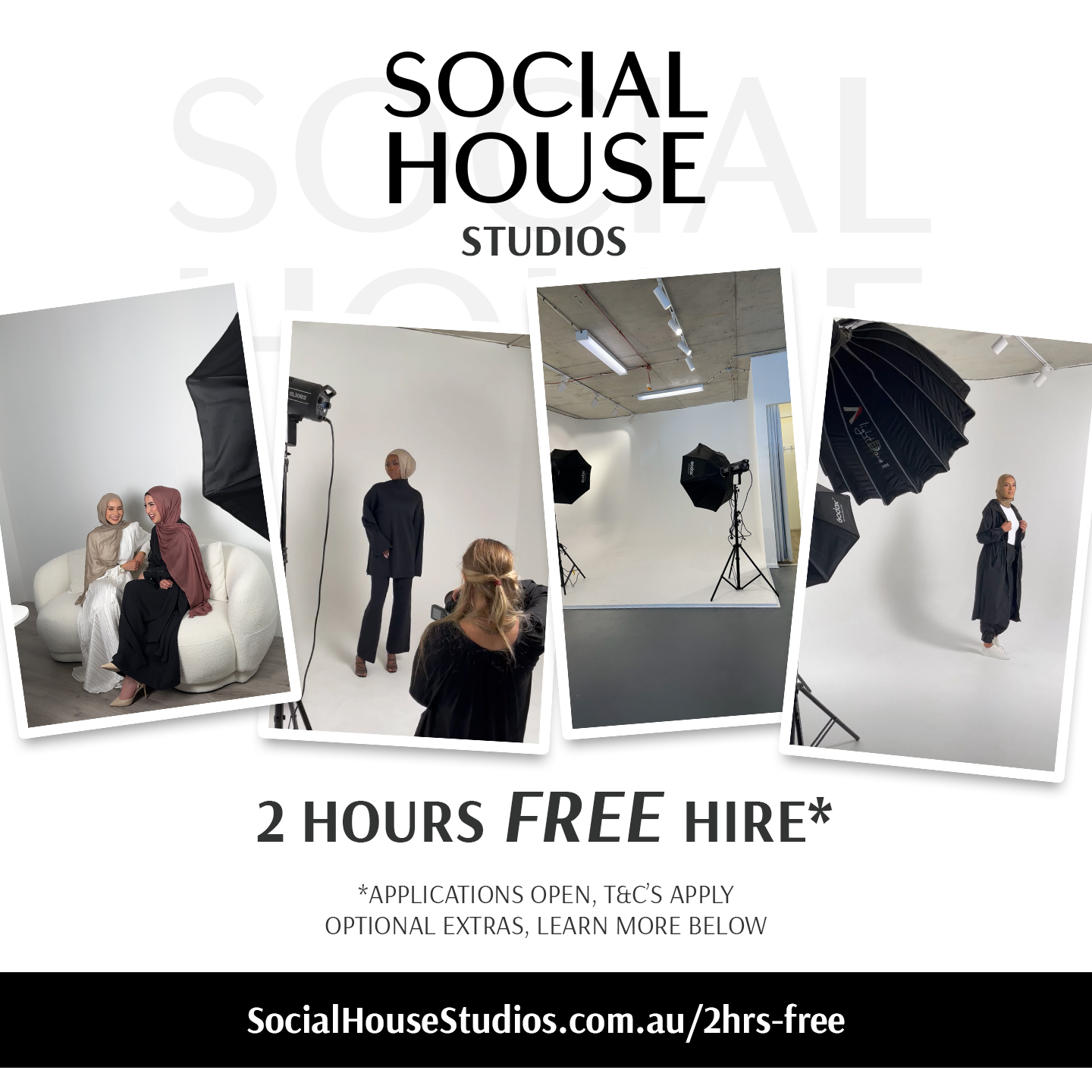Two Hours Studio Hire (Free)